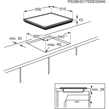 Electrolux Kochfeld GK56PCN